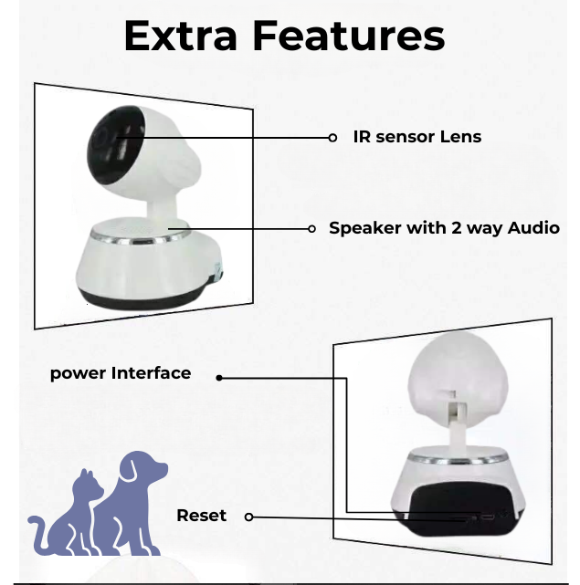 2K HD 360° view Pet Camera